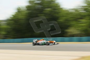 World © Octane Photographic Ltd. F1 Hungarian GP - Hungaroring. Friday 26th July 2013. F1 Practice 2. Sahara Force India VJM06 - Adrian Sutil. Digital Ref : 0760lw1d0545