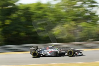 World © Octane Photographic Ltd. F1 Hungarian GP - Hungaroring. Friday 26th July 2013. F1 Practice 2. Sauber C32 - Esteban Gutierrez. Digital Ref : 0760lw1d0561