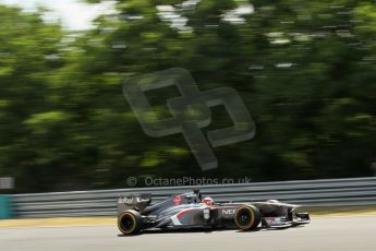 World © Octane Photographic Ltd. F1 Hungarian GP - Hungaroring. Friday 26th July 2013. F1 Practice 2. Sauber C32 - Nico Hulkenberg. Digital Ref : 0760lw1d0567