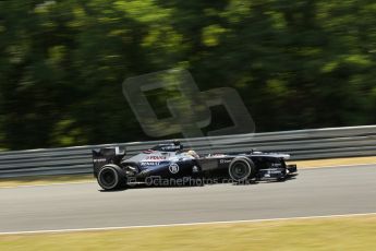 World © Octane Photographic Ltd. F1 Hungarian GP - Hungaroring. Friday 26th July 2013. F1 Practice 2. Williams FW35 - Pastor Maldonado. Digital Ref : 0760lw1d0575