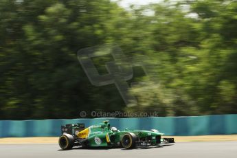 World © Octane Photographic Ltd. F1 Hungarian GP - Hungaroring. Friday 26th July 2013. F1 Practice 2. Caterham F1 Team CT03 - Giedo van der Garde. Digital Ref : 0760lw1d0581