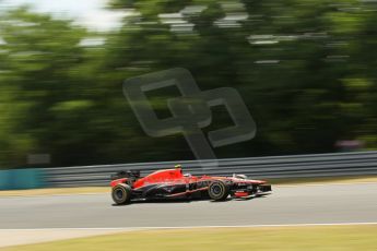 World © Octane Photographic Ltd. F1 Hungarian GP - Hungaroring. Friday 26th July 2013. F1 Practice 2. Marussia F1 Team MR02 - Max Chilton. Digital Ref : 0760lw1d0613