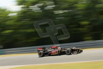 World © Octane Photographic Ltd. F1 Hungarian GP - Hungaroring. Friday 26th July 2013. F1 Practice 2. Lotus F1 Team E21 - Romain Grosjean. Digital Ref : 0760lw1d0620