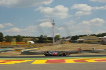 World © Octane Photographic Ltd. F1 Hungarian GP - Hungaroring. Friday 26th July 2013. F1 Practice 2. Vodafone McLaren Mercedes MP4/28 - Jenson Button. Digital Ref : 0760lw1d0669