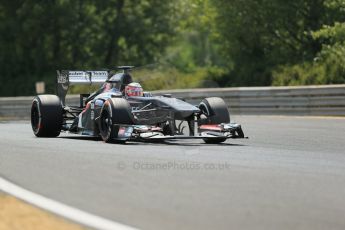 World © Octane Photographic Ltd. F1 Hungarian GP - Hungaroring. Friday 26th July 2013. F1 Practice 2. Sauber C32 - Nico Hulkenberg. Digital Ref : 0760lw1d1693