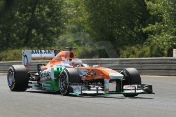 World © Octane Photographic Ltd. F1 Hungarian GP - Hungaroring. Thursday 25th July 2013. F1 Practice 2. Sahara Force India VJM06 - Paul di Resta. Digital Ref : 0760lw1d1727