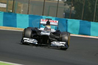 World © Octane Photographic Ltd. F1 Hungarian GP - Hungaroring. Friday 26th July 2013. F1 Practice 2. Williams FW35 - Pastor Maldonado. Digital Ref : 0760lw1d1895