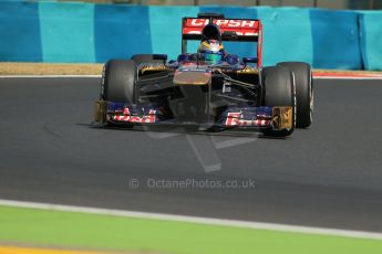 World © Octane Photographic Ltd. F1 Hungarian GP - Hungaroring. Friday 26th July 2013. F1 Practice 2. Scuderia Toro Rosso STR8 - Jean-Eric Vergne. Digital Ref : 0760lw1d1915