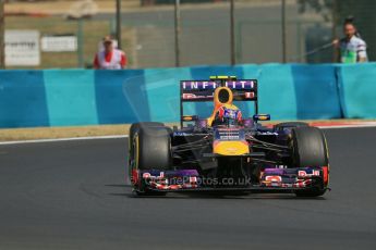 World © Octane Photographic Ltd. F1 Hungarian GP - Hungaroring. Friday 26th July 2013. F1 Practice 2. Infiniti Red Bull Racing RB9 - Mark Webber. Digital Ref : 0760lw1d1956