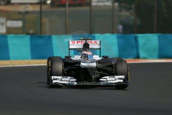 World © Octane Photographic Ltd. F1 Hungarian GP - Hungaroring. Friday 26th July 2013. F1 Practice 2. Williams FW35 - Valtteri Bottas. Digital Ref : 0760lw1d1985