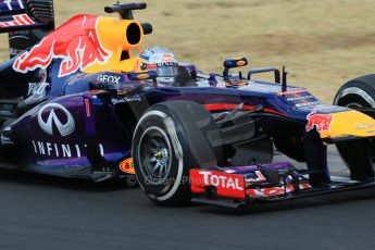 World © Octane Photographic Ltd. F1 Hungarian GP - Hungaroring. Friday 26th July 2013. F1 Practice 2. Infiniti Red Bull Racing RB9 - Sebastian Vettel. Digital Ref : 0760lw1d2145