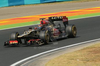 World © Octane Photographic Ltd. F1 Hungarian GP - Hungaroring. Thursday. 25th July 2013. F1 Practice 2. Lotus F1 Team E21 - Kimi Raikkonen. Digital Ref : 0760lw1d2232