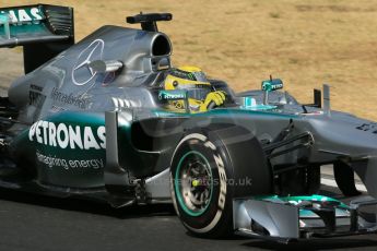 World © Octane Photographic Ltd. F1 Hungarian GP - Hungaroring. Thursday. 25th July 2013. F1 Practice 2. Mercedes AMG Petronas F1 W04 - Nico Rosberg. Digital Ref : 0760lw1d2375