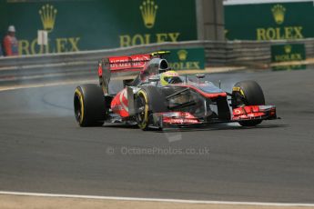 World © Octane Photographic Ltd. F1 Hungarian GP - Hungaroring. Saturday 27th July 2013. F1 Qualifying. Vodafone McLaren Mercedes MP4/28 - Sergio Perez . Digital Ref : 0764lw1d3944