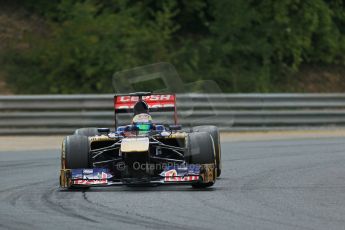 World © Octane Photographic Ltd. F1 Hungarian GP - Hungaroring. Saturday 27th July 2013. F1 Qualifying. Scuderia Toro Rosso STR8 - Jean-Eric Vergne. Digital Ref : 0764lw1d4061