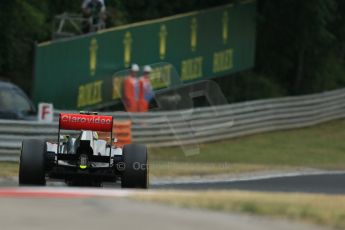 World © Octane Photographic Ltd. F1 Hungarian GP - Hungaroring. Saturday 27th July 2013. F1 Qualifying. Vodafone McLaren Mercedes MP4/28 - Sergio Perez . Digital Ref : 0764lw1d4216