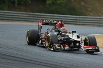 World © Octane Photographic Ltd. F1 Hungarian GP - Hungaroring. Thursday. 25th July 2013. F1 Qualifying. Lotus F1 Team E21 - Kimi Raikkonen. Digital Ref : 0764lw1d4256