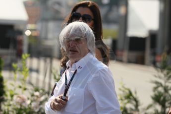 World © Octane Photographic Ltd. F1 Hungarian GP - Hungaroring, Saturday 27th July 2013 - Paddock. Bernie Ecclestone. Digital Ref : 0762lw1d0746