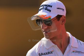 World © Octane Photographic Ltd. F1 Hungarian GP - Hungaroring, Saturday 27th July 2013 - Paddock. Sahara Force India - Adrian Sutil. Digital Ref : 0762lw1d2905