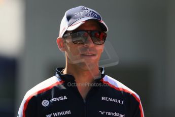 World © Octane Photographic Ltd. F1 Hungarian GP - Hungaroring, Saturday 27th July 2013 - Paddock. Williams - Pastor Maldonado. Digital Ref : 0762lw1d2929