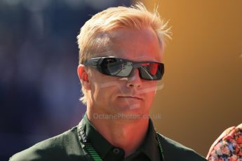 World © Octane Photographic Ltd. F1 Hungarian GP - Hungaroring, Saturday 27th July 2013 - Paddock. Caterham F1 Team – Heikki Kovalainen. Digital Ref : 0762lw1d2949