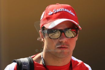 World © Octane Photographic Ltd. F1 Hungarian GP - Hungaroring, Saturday 27th July 2013 - Paddock. Scuderia Ferrari - Felipe Massa. Digital Ref : 0762lw1d3012