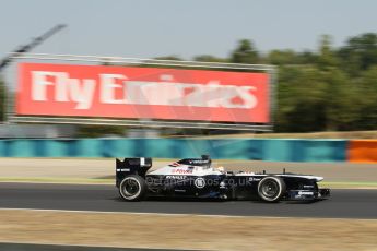 World © Octane Photographic Ltd. F1 Hungarian GP - Hungaroring, Saturday 27th July 2013 - Practice 3. Williams FW35 - Pastor Maldonado. Digital Ref : 0763lw1d0753