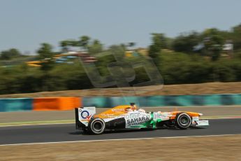 World © Octane Photographic Ltd. F1 Hungarian GP - Hungaroring, Saturday 27th July 2013 - Practice 3. Sahara Force India VJM06 - Paul di Resta. Digital Ref : 0763lw1d0817