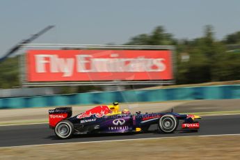 World © Octane Photographic Ltd. F1 Hungarian GP - Hungaroring, Saturday 27th July 2013 - Practice 3. Infiniti Red Bull Racing RB9 - Mark Webber. Digital Ref : 0763lw1d0824