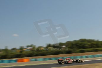 World © Octane Photographic Ltd. F1 Hungarian GP - Hungaroring, Saturday 27th July 2013 - Practice 3. Lotus F1 Team E21 - Kimi Raikkonen. Digital Ref : 0763lw1d0915