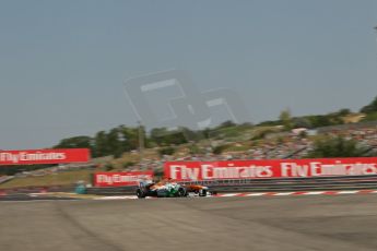 World © Octane Photographic Ltd. F1 Hungarian GP - Hungaroring, Saturday 27th July 2013 - Practice 3. Sahara Force India VJM06 - Paul di Resta. Digital Ref : 0763lw1d1044