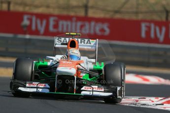 World © Octane Photographic Ltd. F1 Hungarian GP - Hungaroring, Saturday 27th July 2013 - Practice 3. Sahara Force India VJM06 - Adrian Sutil. Digital Ref : 0763lw1d3086