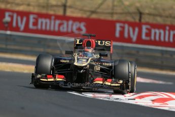 World © Octane Photographic Ltd. F1 Hungarian GP - Hungaroring, Saturday 27th July 2013 - Practice 3. Lotus F1 Team E21 - Kimi Raikkonen. Digital Ref : 0763lw1d3214