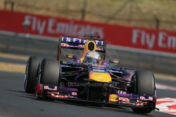 World © Octane Photographic Ltd. F1 Hungarian GP - Hungaroring, Saturday 27th July 2013 - Practice 3. Infiniti Red Bull Racing RB9 - Sebastian Vettel. Digital Ref : 0763lw1d3233
