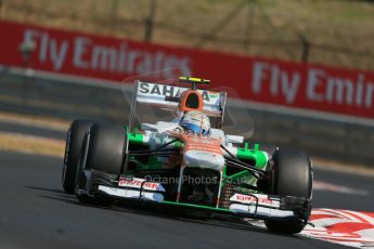 World © Octane Photographic Ltd. F1 Hungarian GP - Hungaroring, Saturday 27th July 2013 - Practice 3. Sahara Force India VJM06 - Adrian Sutil. Digital Ref : 0763lw1d3262