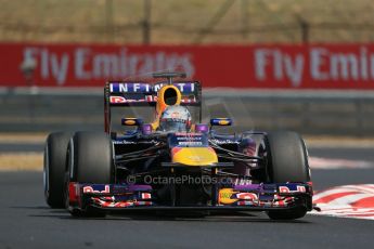 World © Octane Photographic Ltd. F1 Hungarian GP - Hungaroring, Saturday 27th July 2013 - Practice 3. Infiniti Red Bull Racing RB9 - Sebastian Vettel. Digital Ref : 0763lw1d3273