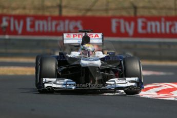 World © Octane Photographic Ltd. F1 Hungarian GP - Hungaroring, Saturday 27th July 2013 - Practice 3. Williams FW35 - Pastor Maldonado. Digital Ref : 0763lw1d3297