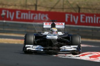 World © Octane Photographic Ltd. F1 Hungarian GP - Hungaroring, Saturday 27th July 2013 - Practice 3. Williams FW35 - Pastor Maldonado. Digital Ref : 0763lw1d3351