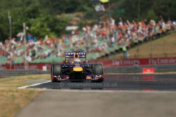 World © Octane Photographic Ltd. F1 Hungarian GP - Hungaroring, Saturday 27th July 2013 - Practice 3. Infiniti Red Bull Racing RB9 - Sebastian Vettel. Digital Ref : 0763lw1d3384