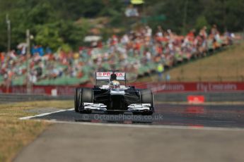 World © Octane Photographic Ltd. F1 Hungarian GP - Hungaroring, Saturday 27th July 2013 - Practice 3. Williams FW35 - Pastor Maldonado. Digital Ref : 0763lw1d3393