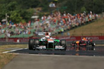 World © Octane Photographic Ltd. F1 Hungarian GP - Hungaroring, Saturday 27th July 2013 - Practice 3. Sahara Force India VJM06 - Paul di Resta. Digital Ref : 0763lw1d3456