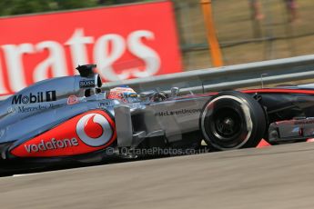 World © Octane Photographic Ltd. F1 Hungarian GP - Hungaroring, Saturday 27th July 2013 - Practice 3. Vodafone McLaren Mercedes MP4/28 - Jenson Button. Digital Ref : 0763lw1d3526