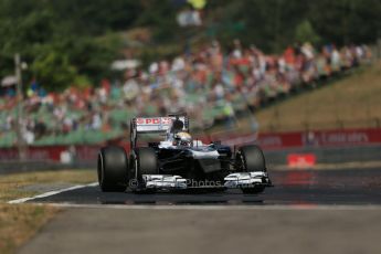 World © Octane Photographic Ltd. F1 Hungarian GP - Hungaroring, Saturday 27th July 2013 - Practice 3. Williams FW35 - Pastor Maldonado. Digital Ref : 0763lw1d3545