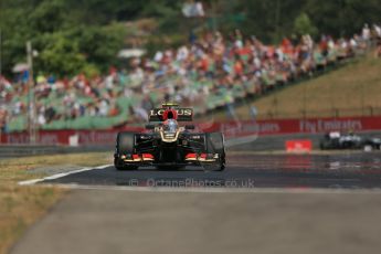 World © Octane Photographic Ltd. F1 Hungarian GP - Hungaroring, Saturday 27th July 2013 - Practice 3. Lotus F1 Team E21 - Romain Grosjean. Digital Ref : 0763lw1d3563
