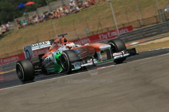 World © Octane Photographic Ltd. F1 Hungarian GP - Hungaroring, Saturday 27th July 2013 - Practice 3. Sahara Force India VJM06 - Paul di Resta. Digital Ref : 0763lw1d3585