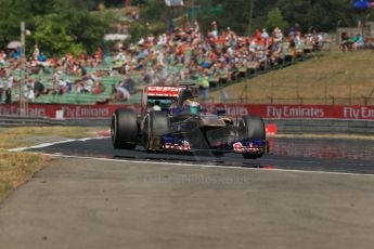 World © Octane Photographic Ltd. F1 Hungarian GP - Hungaroring, Saturday 27th July 2013 - Practice 3. Scuderia Toro Rosso STR8 - Jean-Eric Vergne. Digital Ref : 0763lw1d3618