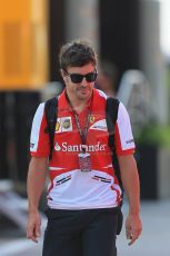 World © Octane Photographic Ltd. F1 Hungarian GP - Hungaroring. Friday 26th July 2013. F1 Paddock. Scuderia Ferrari F138 - Fernando Alonso. Digital Ref : 0757lw1d0686