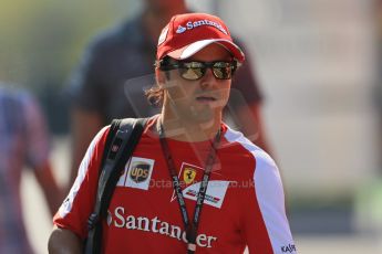 World © Octane Photographic Ltd. F1 Hungarian GP - Hungaroring. Friday 26th July 2013. F1 Paddock. Scuderia Ferrari F138 - Felipe Massa. Digital Ref : 0757lw1d0704