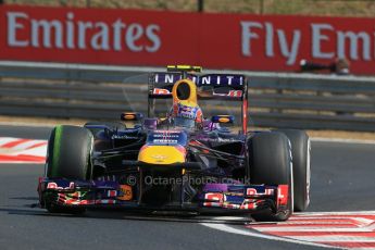 World © Octane Photographic Ltd. F1 Hungarian GP - Hungaroring. Friday 26th July 2013. F1 Practice 1. Infiniti Red Bull Racing RB9 - Mark Webber. Digital Ref : 0758lw1d0802