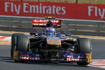 World © Octane Photographic Ltd. F1 Hungarian GP - Hungaroring. Friday 26th July 2013. F1 Practice 1. Scuderia Toro Rosso STR 8 - Daniel Ricciardo. Digital Ref : 0758lw1d0821